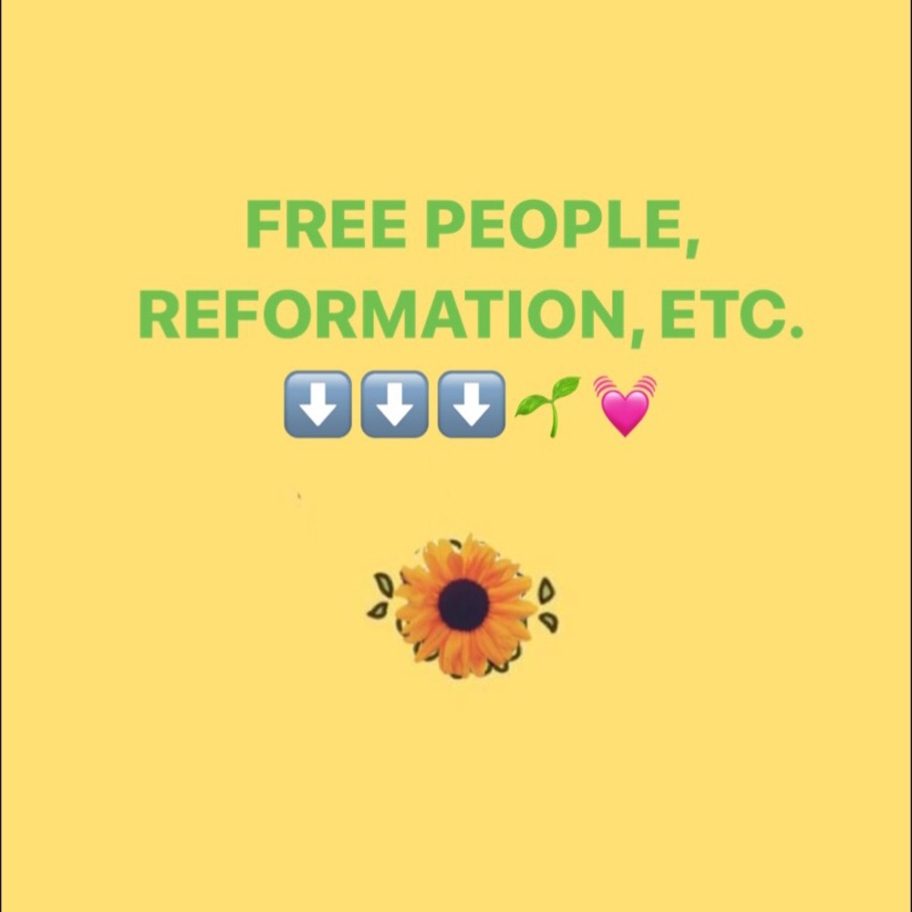 FREE PEOPLE, REFORMATION & Alike Brands Section